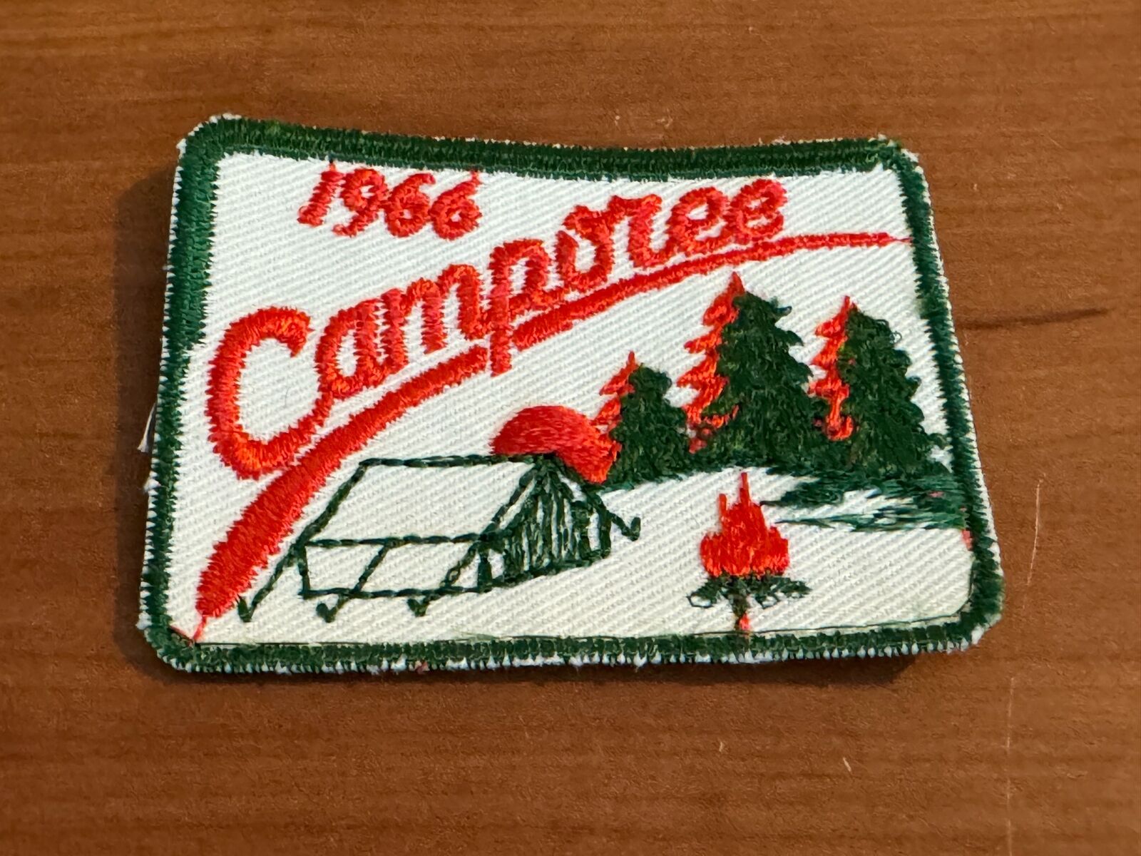 BSA, 1966 Generic Camporee Patch, Camping Scene