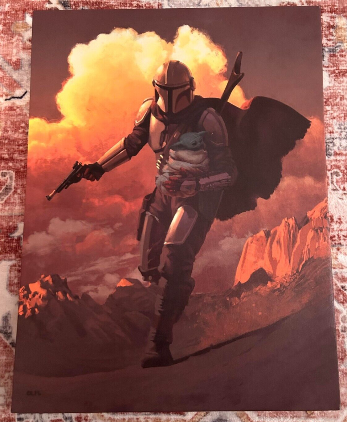 Star Wars Mandalorian The Child Canvas Picture 16x12