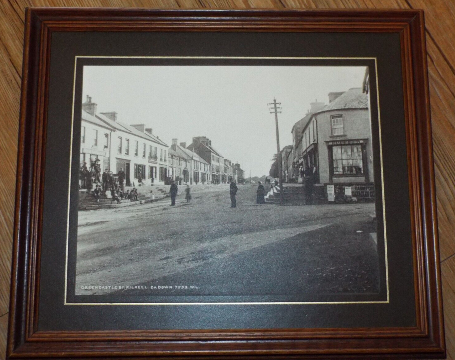 Framed Photo Greencastle Street Kilkeel Co Down 7253 W.L. Ireland 1907