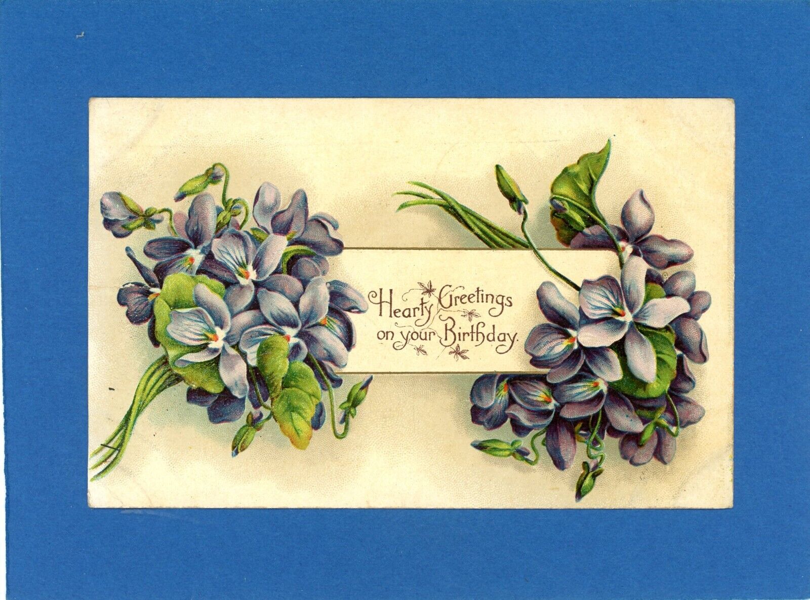 Antique Birthday Greetings Postcard - International Art Publishing Co.