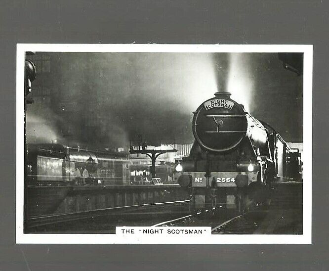 1938 PATTREIOUEX BRITISH RAILWAYS  #34  THE NIGHT SCOTSMAN  NM/MT  NICE VINTAGE