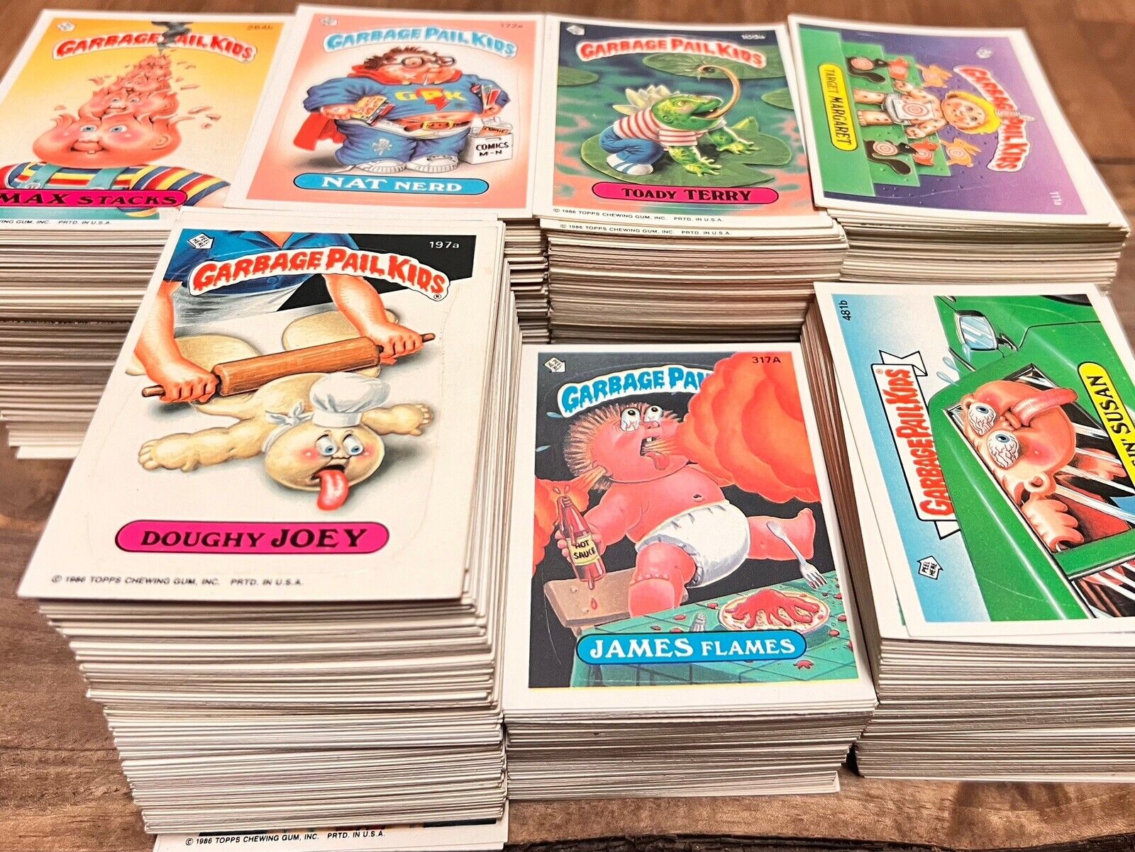 Lot of 1,150 80’s Garbage Pail Kids Series 3 through 14 - All Cards Are NM/MINT