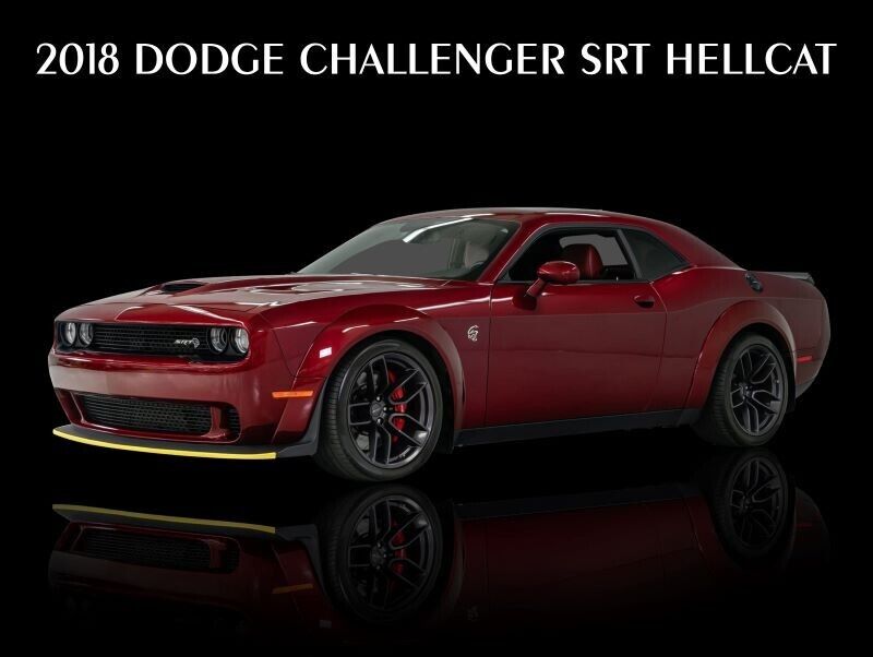 2018 Dodge Challenger SRT Hellcat Metal Sign: 12x16\