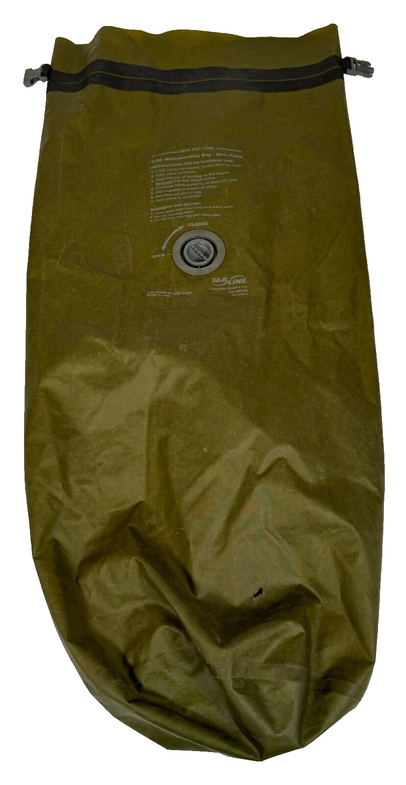 USMC Seal Line ILBE Waterproofing 65L Dry Bag for Main Pack OD Green