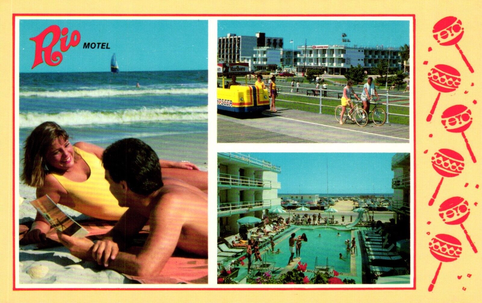 Rio Motel Wildwood New Jersey Postcard