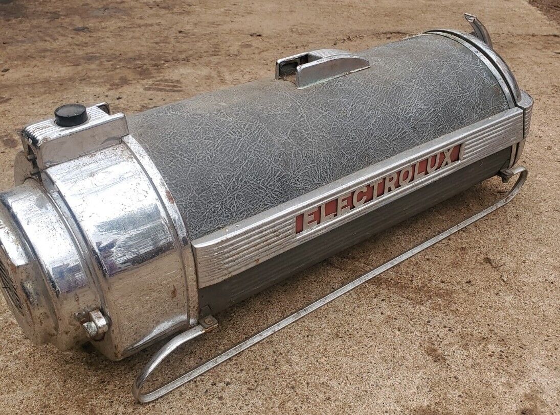 Vintage 1950s Electrolux Canister Vacuum Cleaner Chrome Model