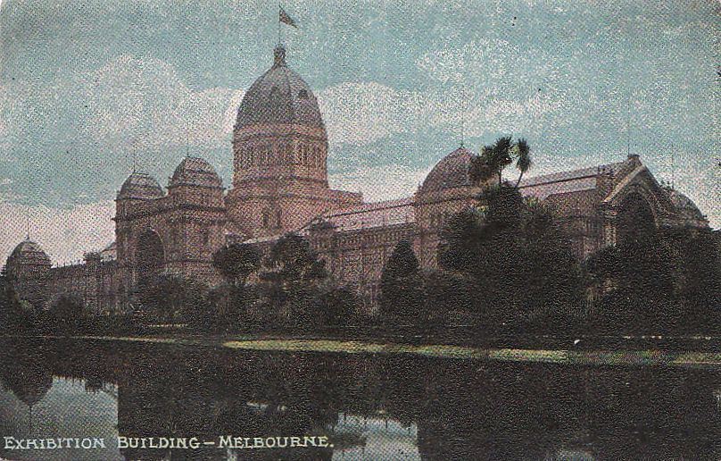 Postcard Exhibition Building Melbourne Australia