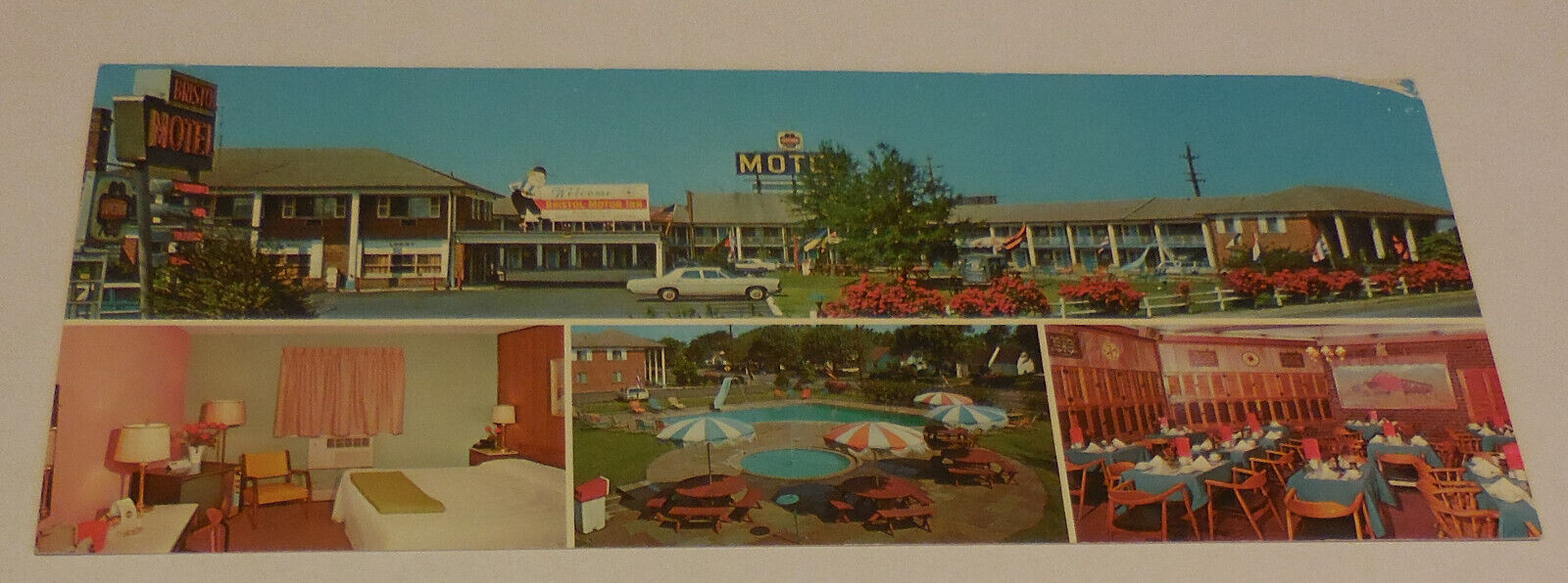 1 Bristol motel Inn Bristol Pennsylvania Postcard 8 1/4\
