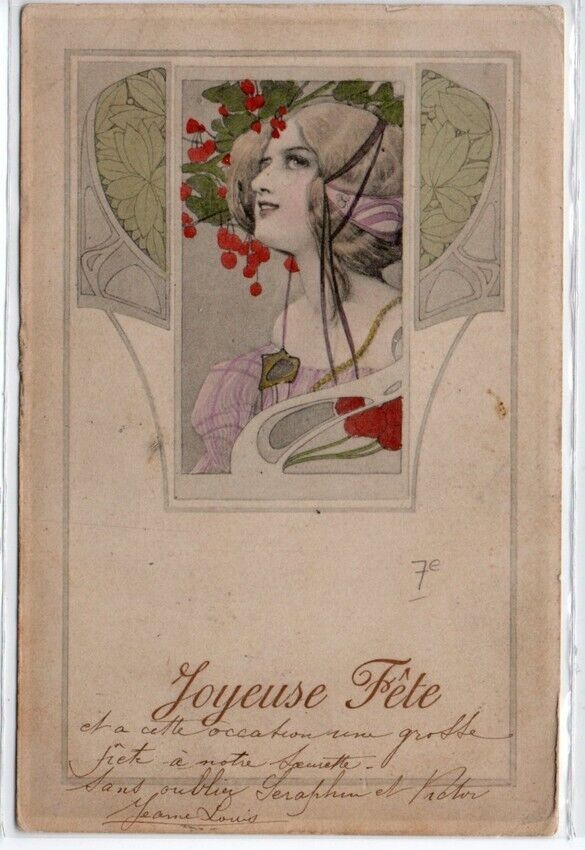 CPA CPA ART NOUVEAU WOMEN Illustrator MUCH Style