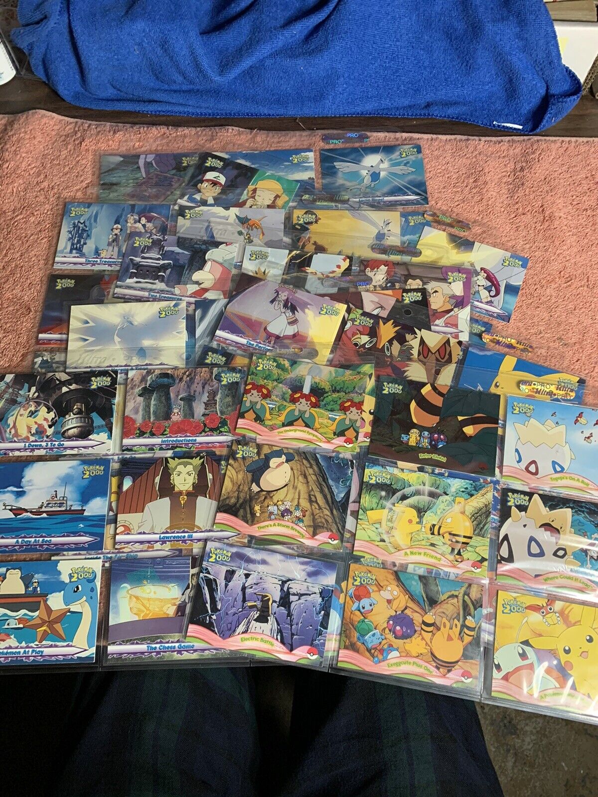 Pokémon Topps The Movie 2000 Complete Set 72/72 Blue NM-M