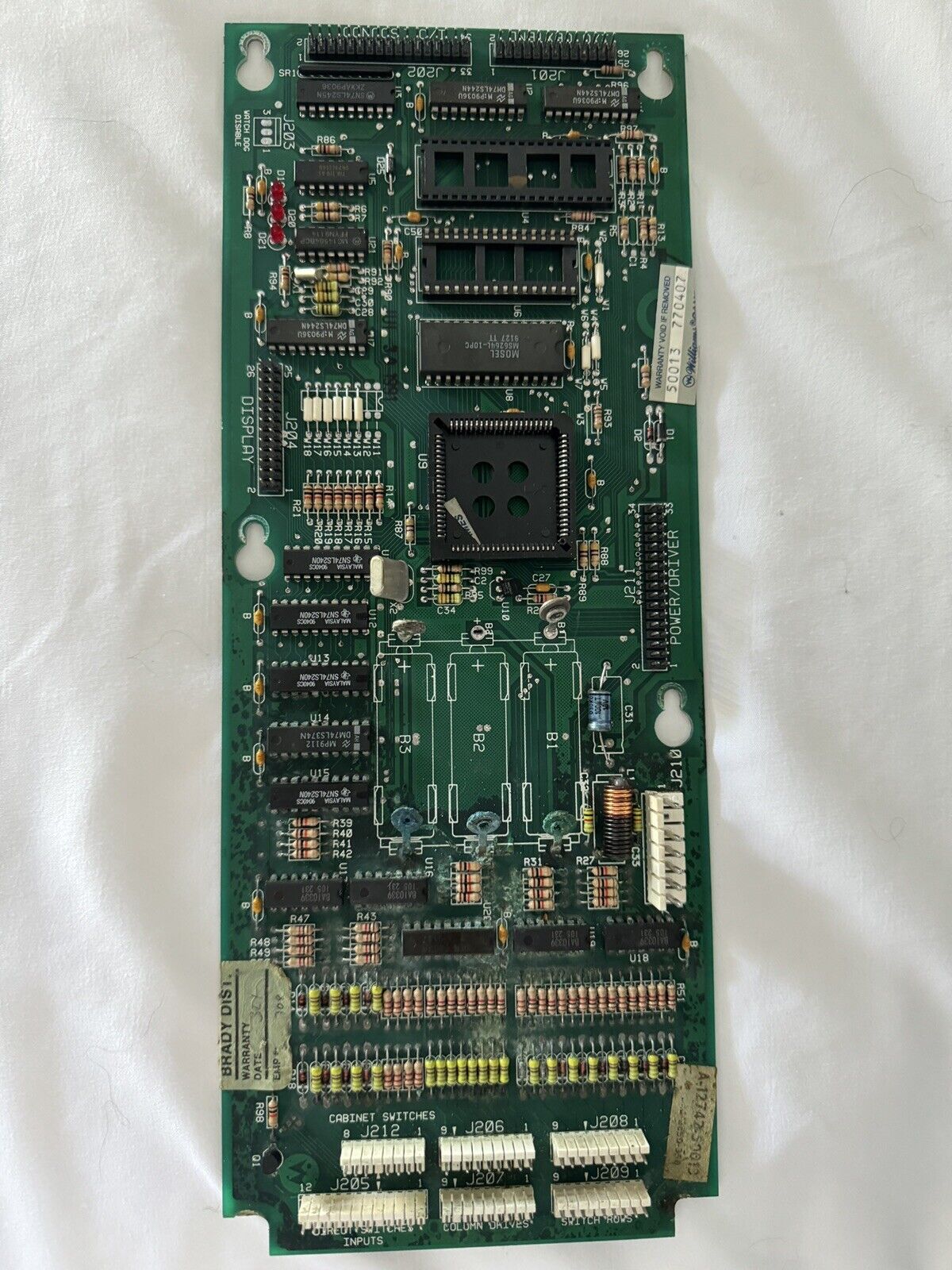 Williams WPC89 MPU Board - From a Terminator 2 Pinball