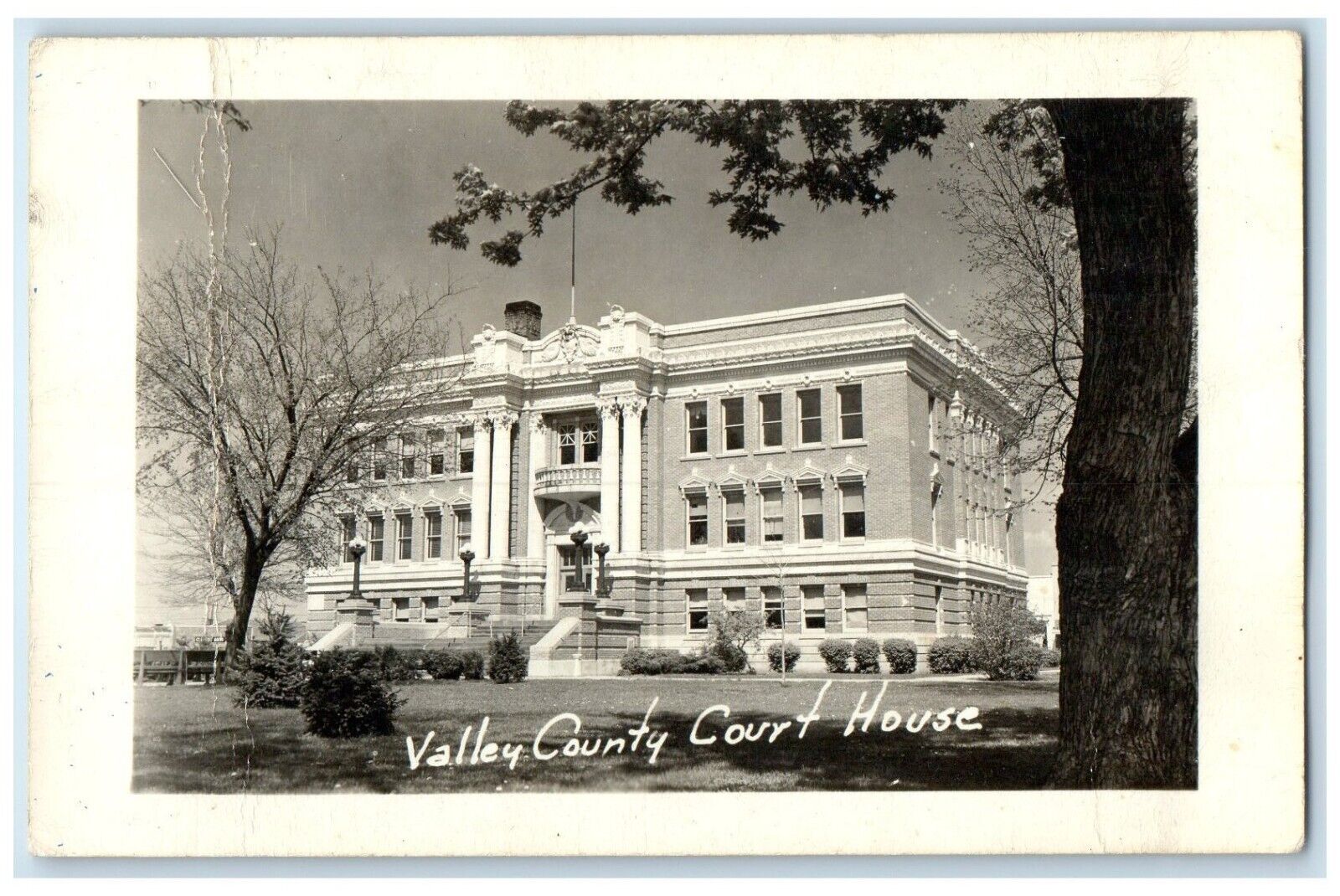 c1940\'s Valley County Court House Building Ord Nebraska NE RPPC Photo Postcard