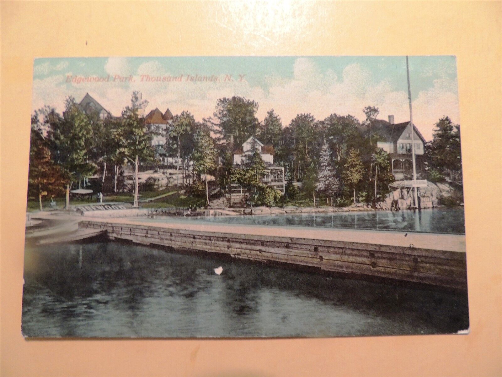 Thousand Islands New York vintage postcard Edgewood Park 