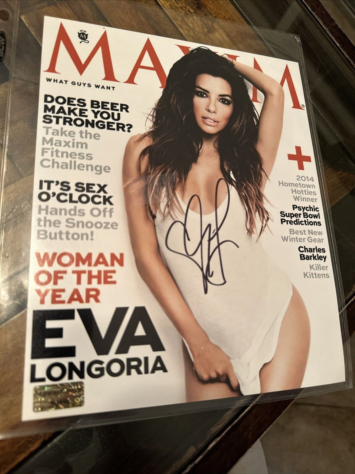 EVA LONGORIA Signed 8x10 Photo Autographed with COA