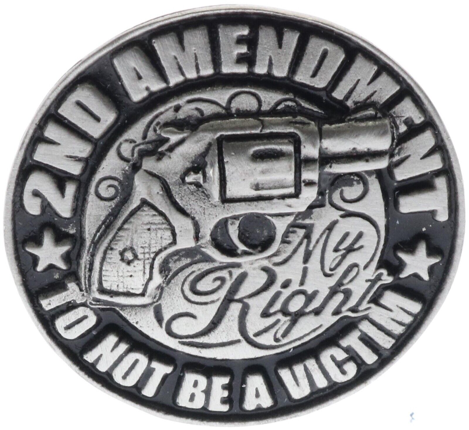2nd Amendment To Not Ne A Victim 1 1/2 inch Hat Pin HTL1228 F4D9Q