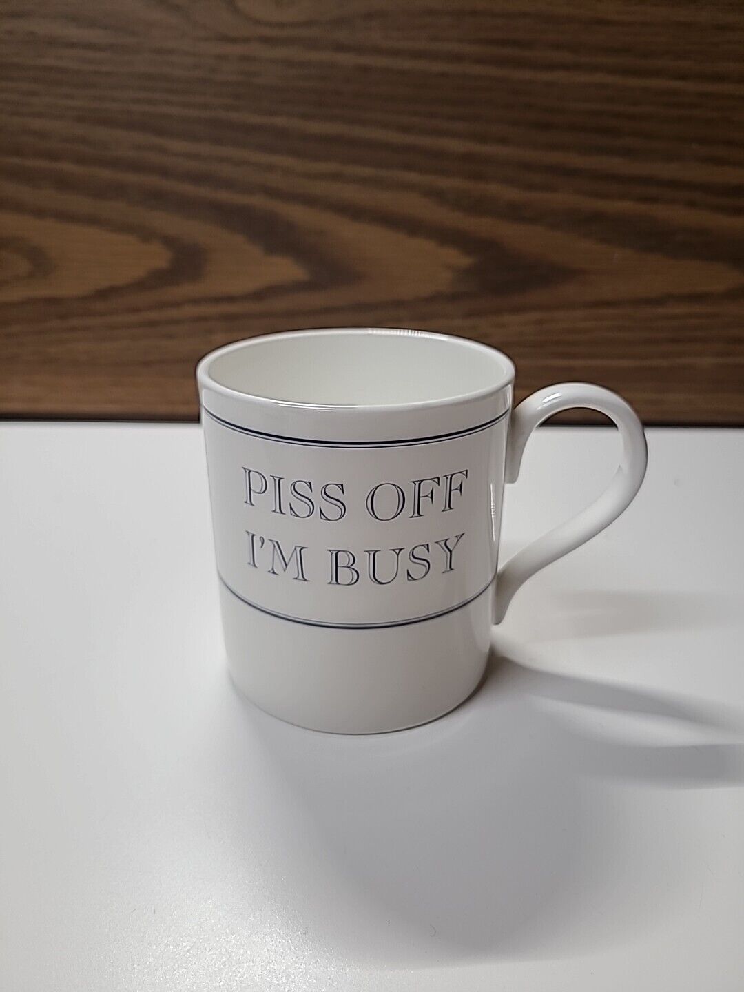 Stubbs Mugs “Piss off I’m Busy” Bone China Coffee Mug Cup