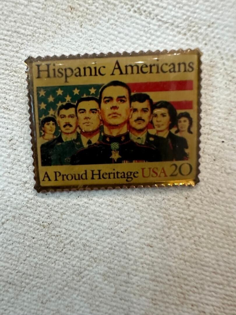 HISPANIC AMERICANS MEDAL OF HONOR STAMP LAPEL PIN US ARMY MARINES NAVY AIR FORCE