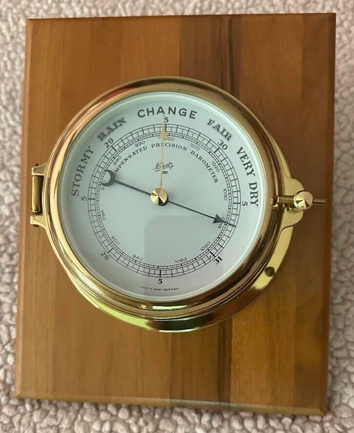 Schatz Brass Compensated Precision Barometer, West Germany