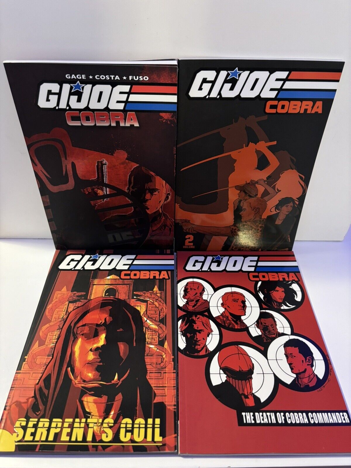 G.I. JOE: COBRA Vol. 1-4 Trade Paperback Set Bundle 2009 IDW Cobra Comdr. Death