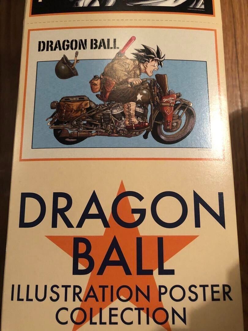 Rare Unopened Dragon Ball Illustration Poster Collection 9 total Akira Toriyama