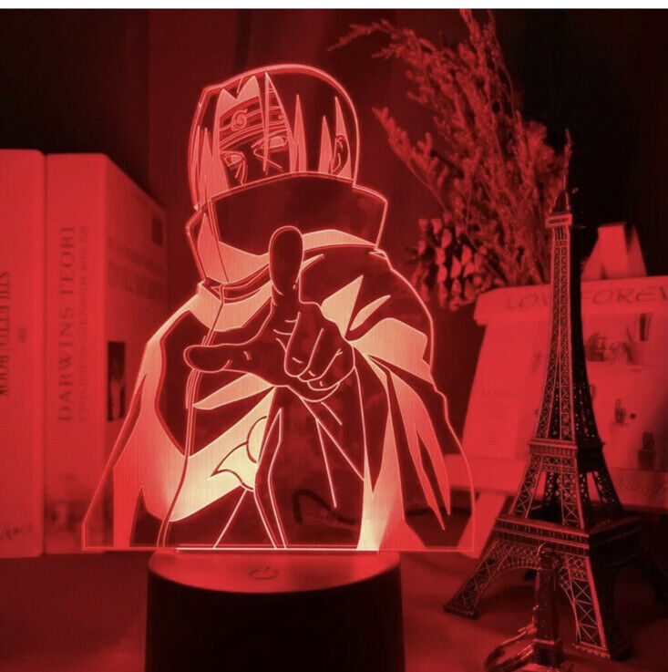 Naruto Anime Itachi Uchiha LED 7 Colour Night Light Touch Table Lamp