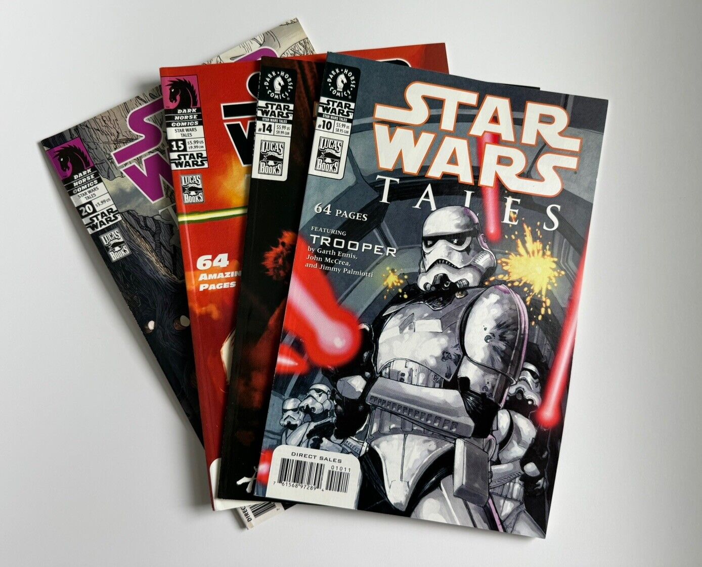 Star Wars Tales 4 issue lot#10, 14 15, 20 Avg FN/VF [Dark Horse 2003]
