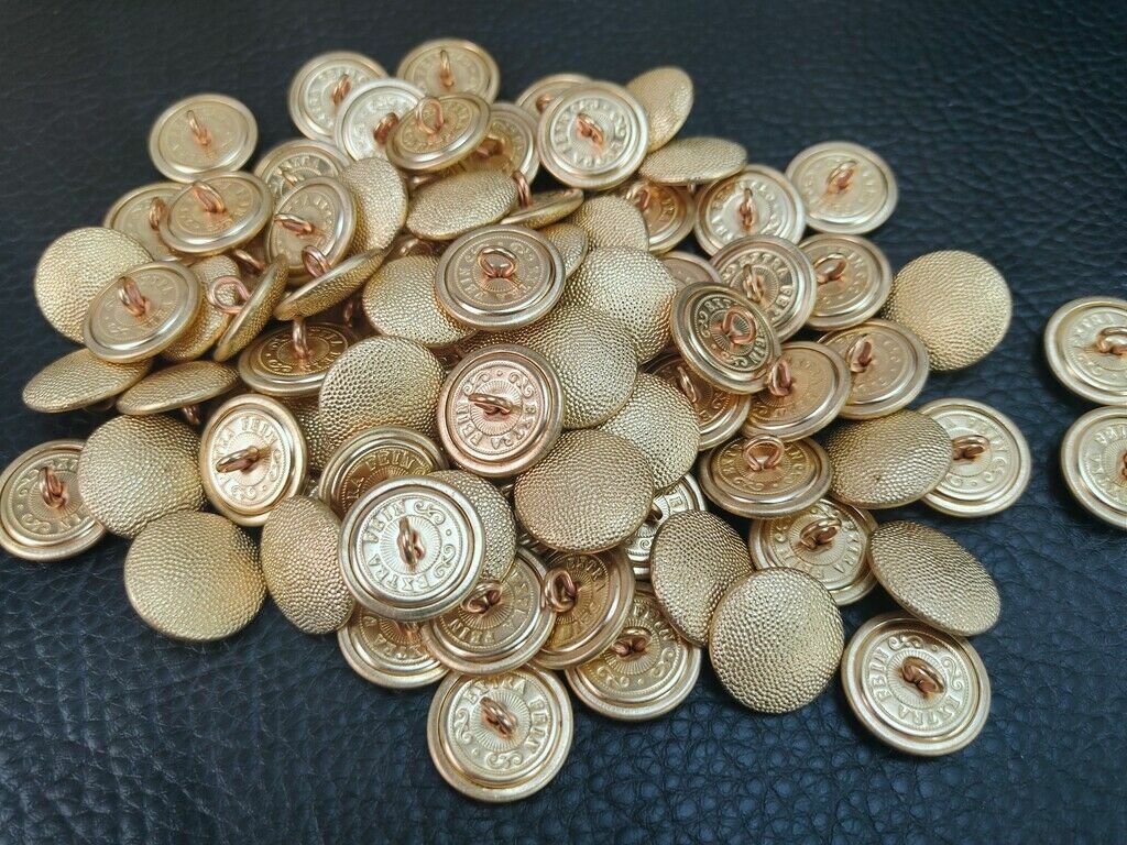 50PCS WW2 GERMAN GENERAL GOLD COLOR METAL BUTTONS FOR DRESS TUNIC 21MM