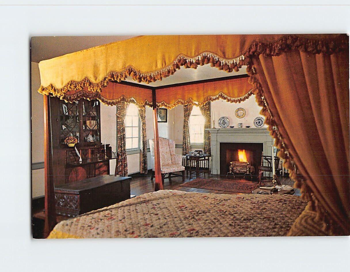 Postcard Mary Washington\'s Bedroom, Fredericksburg, Virginia
