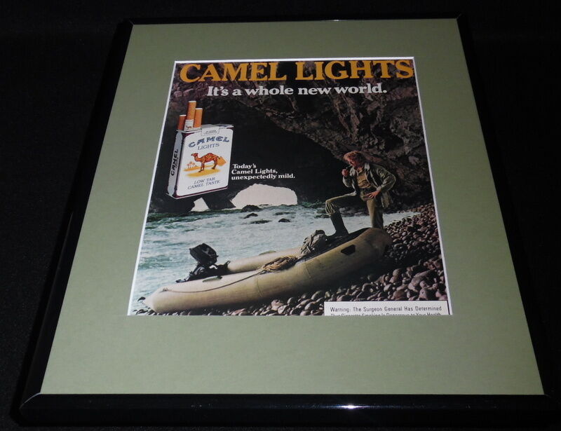 1984 Camel Lights Cigarettes Framed 11x14 ORIGINAL Vintage Advertisement H