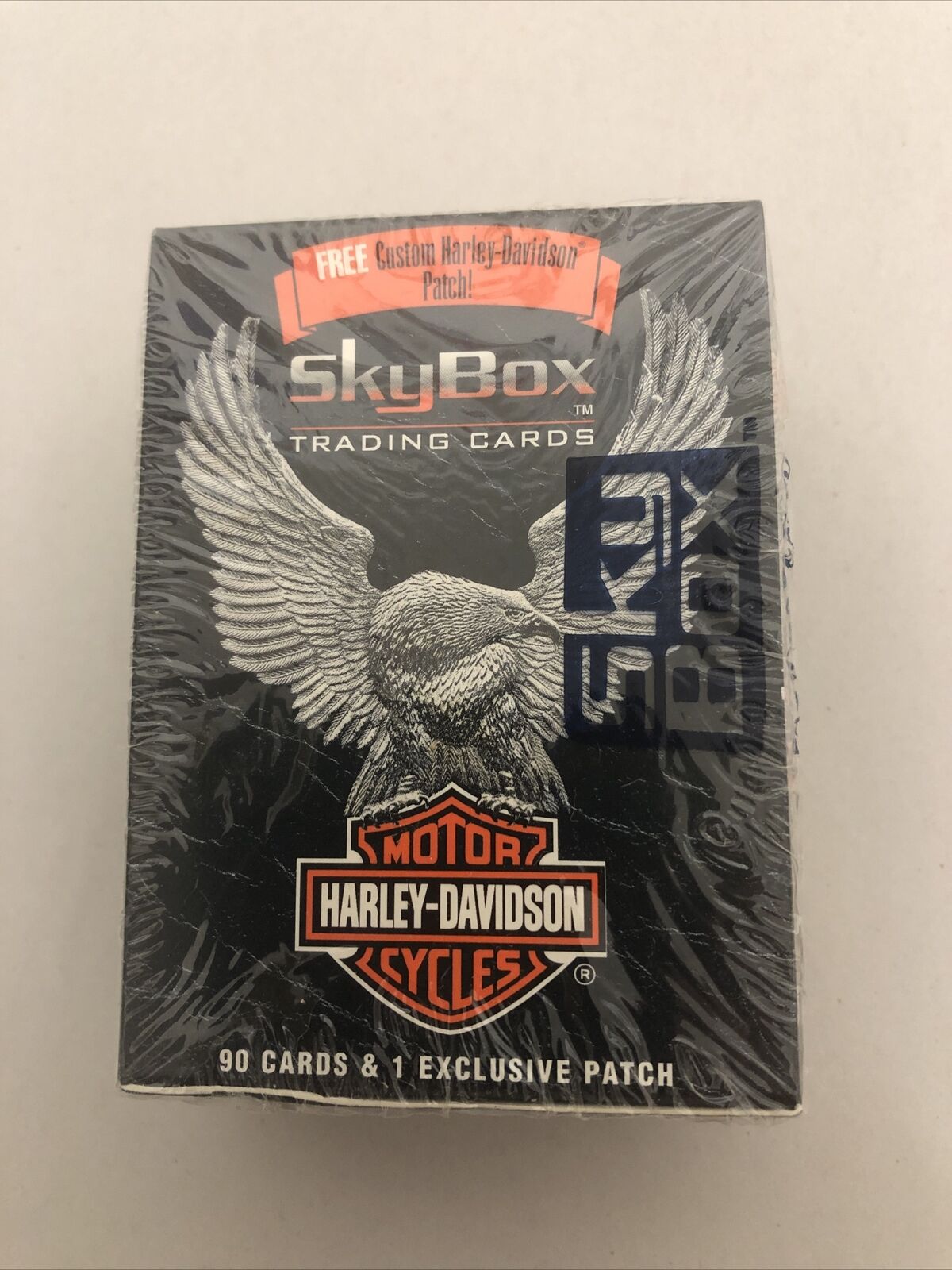 1994 SKYBOX HARLEY DAVIDSON 90 CARD FACTORY NEW SET WITH US ARMED FORCES PATCH