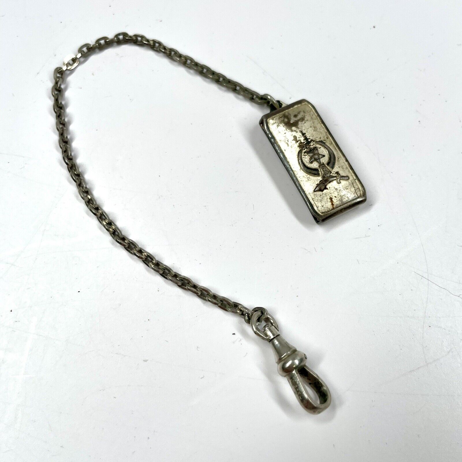 1923 Imperial Council Almas Temple Washington DC Pocket Watch Chain Hickok