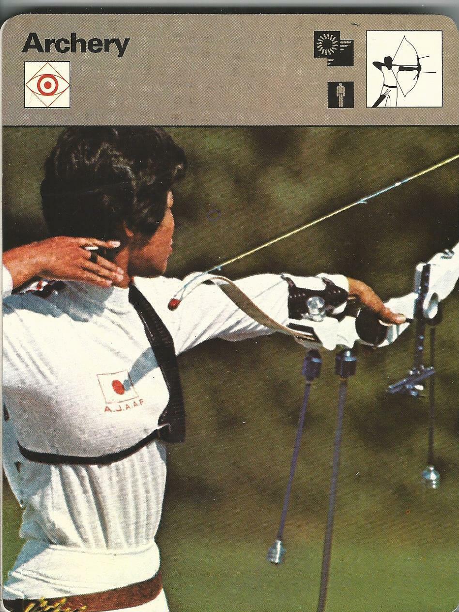 1977-79 Sportscaster Card, #08.20 Archery