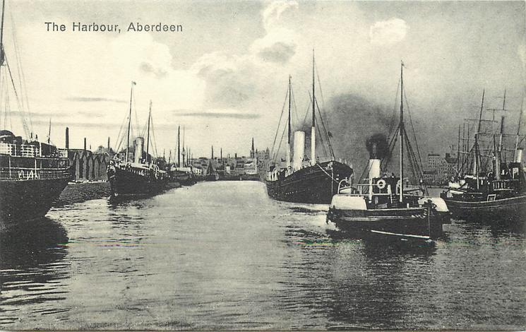 Aberdeen Scotland The Harbour OLD PHOTO