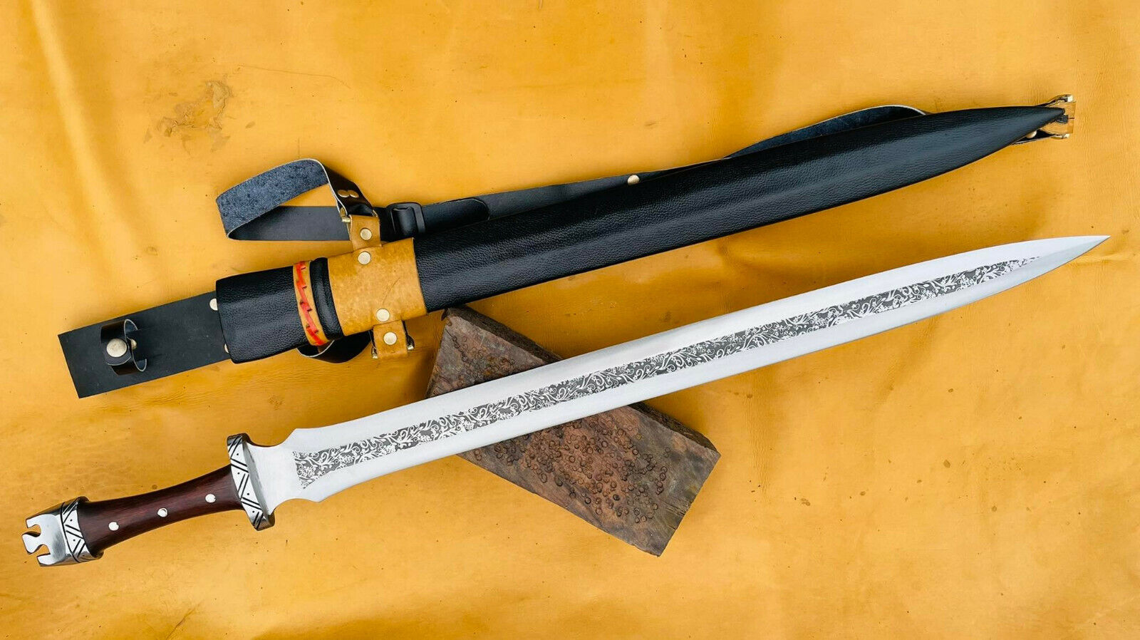 EGKH-25 inches Blade Viking sword-Handforgrd- Historical sword-made of Carbon St