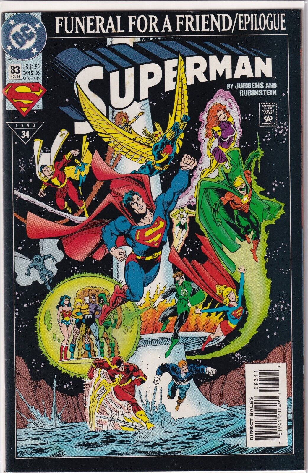 Superman #83 Funeral for a Friend/Epilogue (DC Comics, 1993)