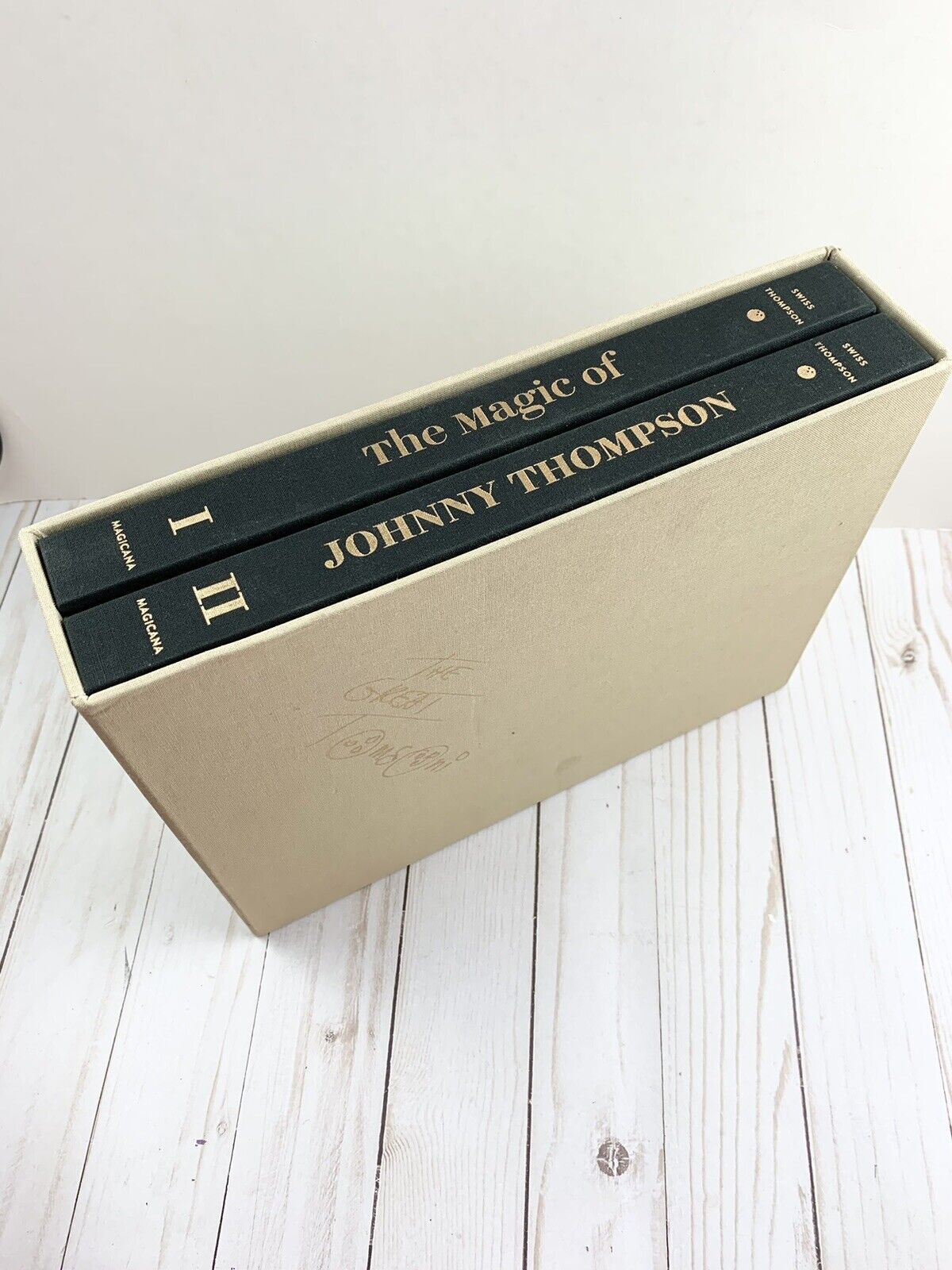 The Magic of Johnny Thompson Book 1st Ed Coins Cards Close-Up Stage Illusion