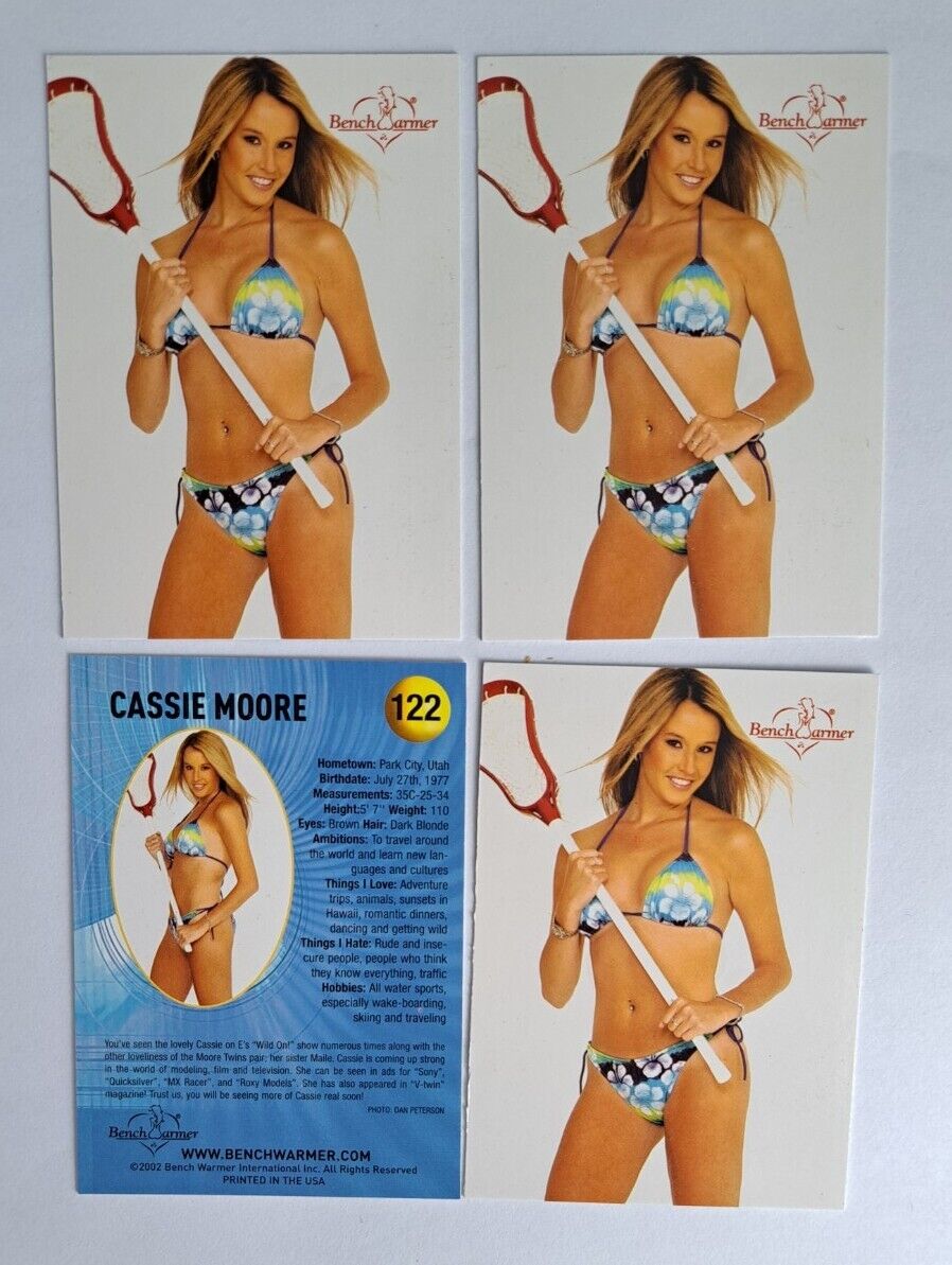 Lot of 4 Benchwarmer 2002 Cassie Moore Cards #122