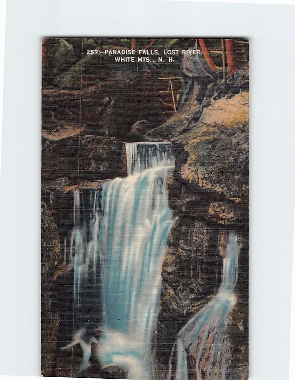 Postcard Paradise Falls, Lost River, White Mountains, New Hampshire