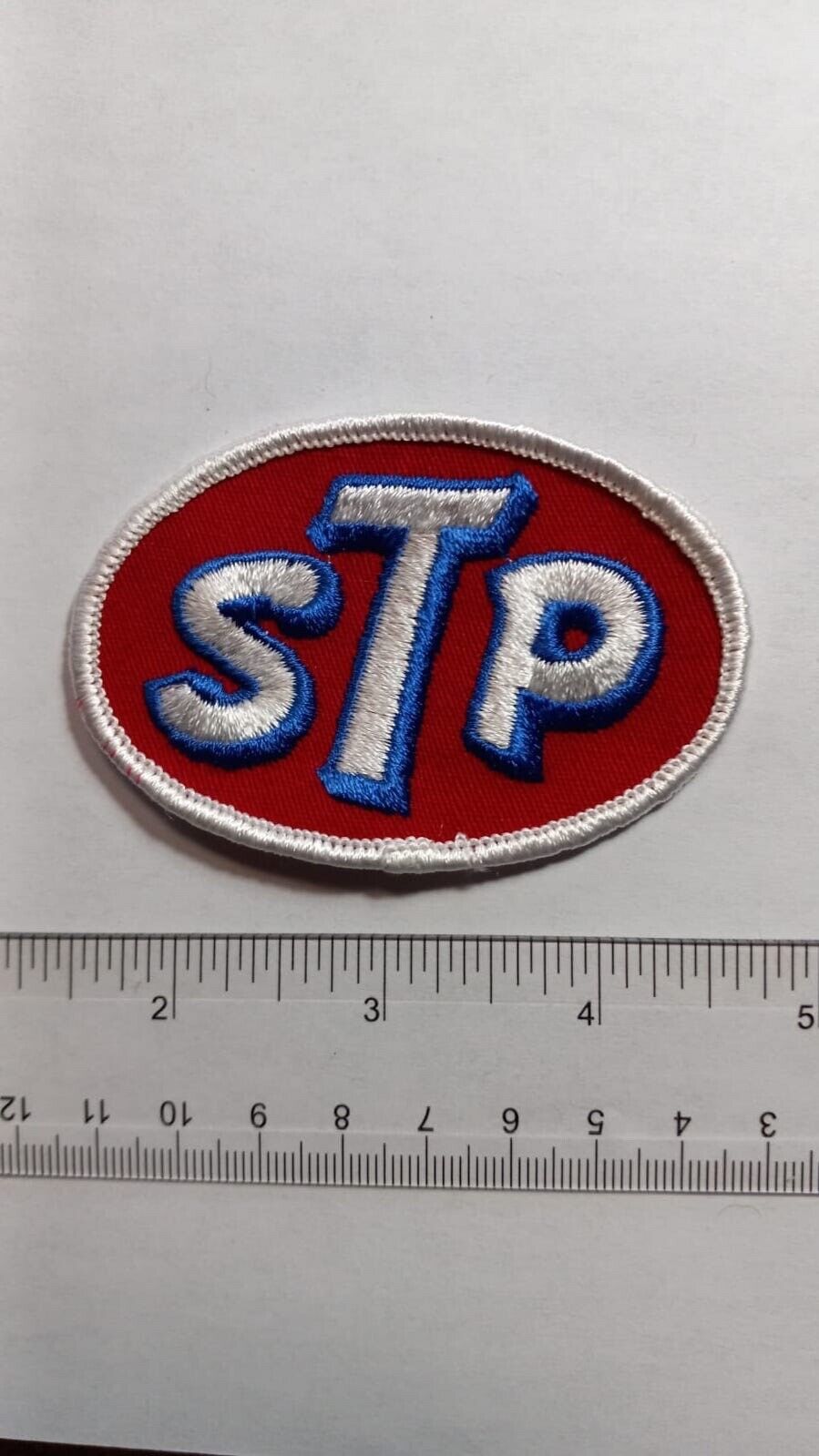 Vintage Sew-On STP Racing Patch  1970s