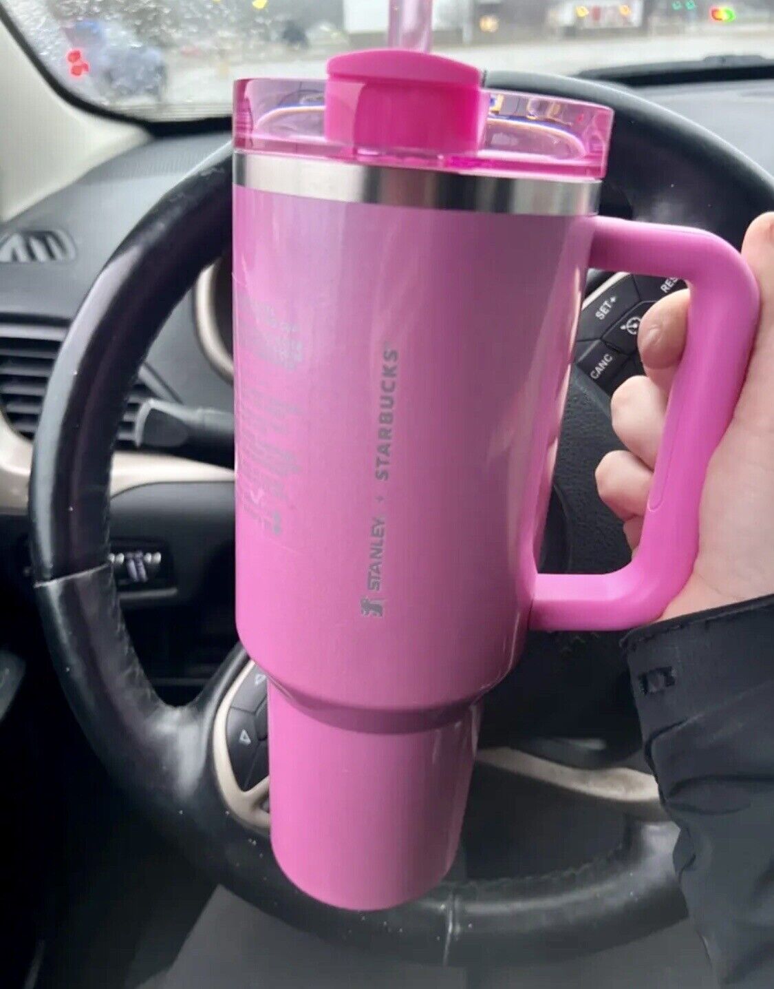 Stanley Cup Starbucks 2024 40oz Tumbler Winter Pink FAST USA SHIPPING 🚚💨