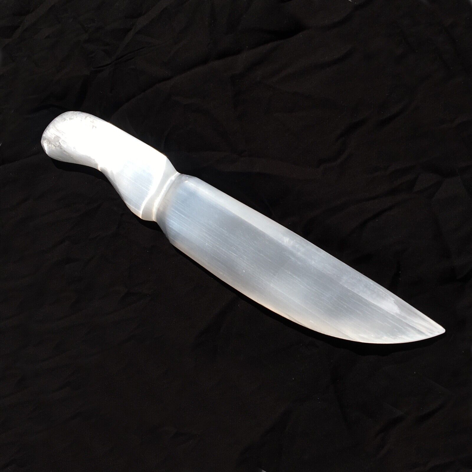 XL Selenite Crystal Sword Carved Knife 15\