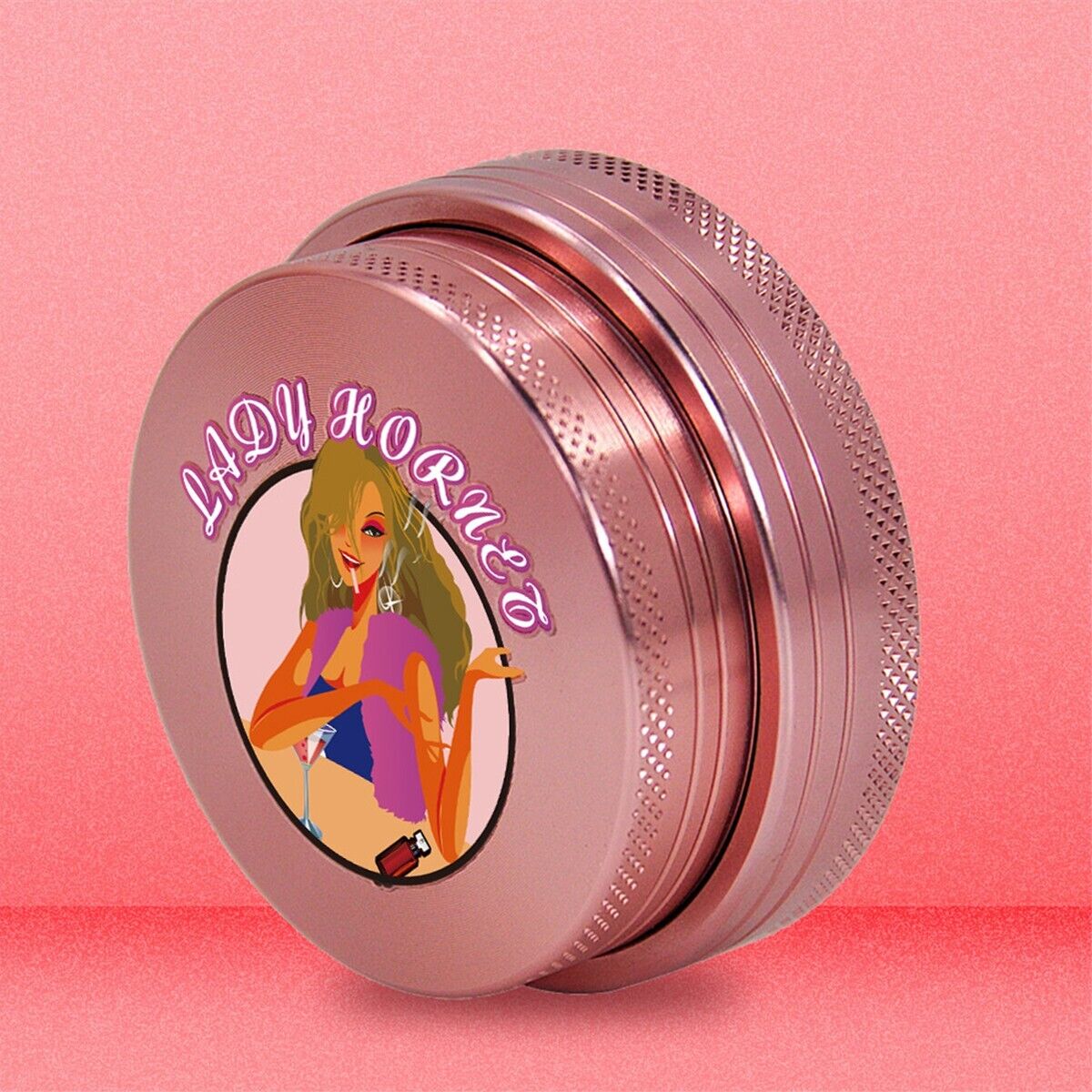 Lady Hornet Brand Pink Girl Series 4-Layer Grinder 56mm Grinder Pink