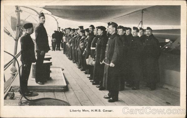 Liberty Men,H.M.S. Caesar,Royal Navy G & P. Ltd. Postcard Vintage Post Card