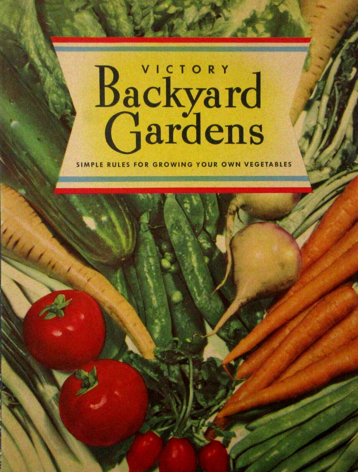 WWII Home Front Victory Garden Book Guide Plans Fruits Vegetable Reference 1942