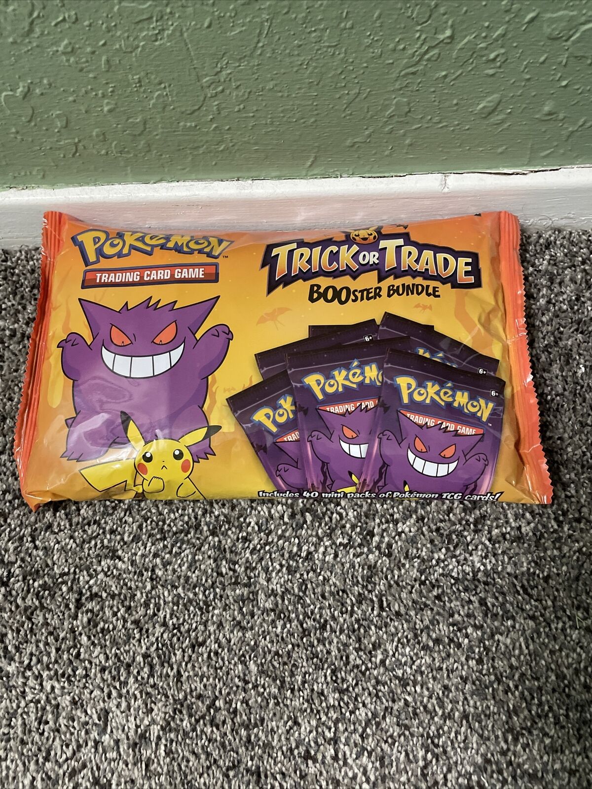 Pokemon Trick Or Treat Booster Bundle 40 Packs, Each Contains 3 Cards Total 120