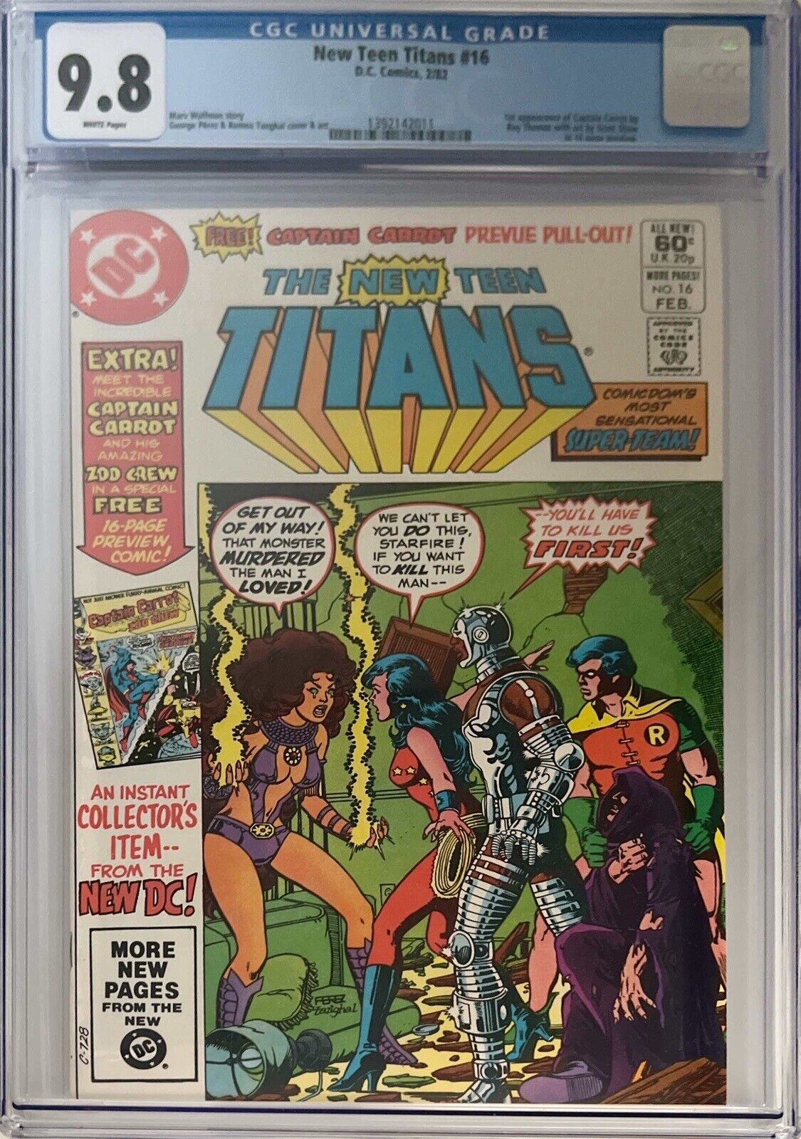 New Teen Titans #16 DC comics 2/82