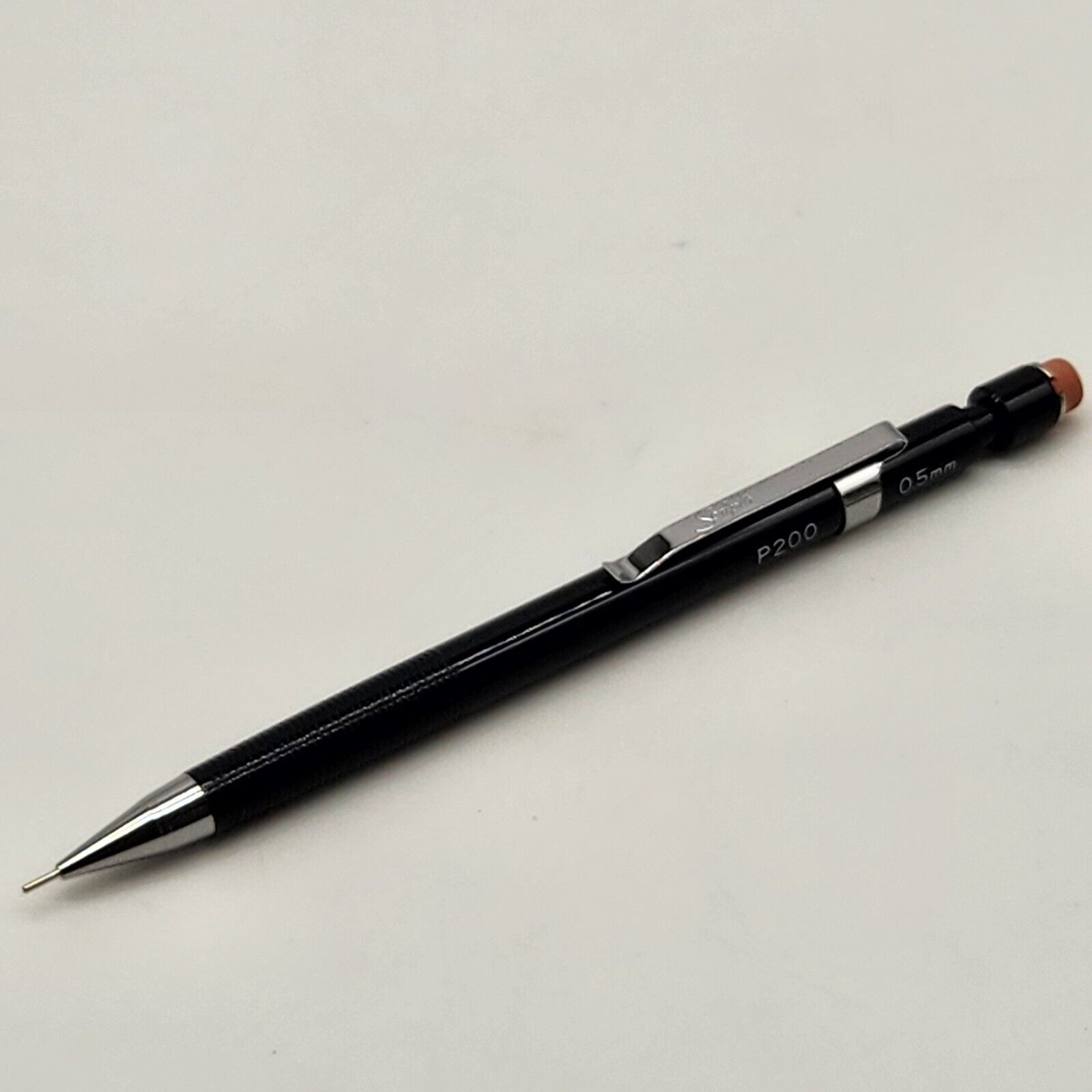 Scripto P200 0.5 Ultra Thin Lead Mechanical Pencil Black Vintage 