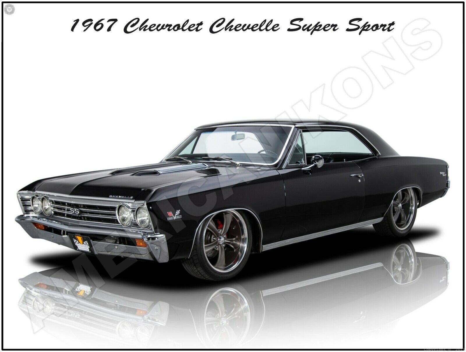 1967 Chevrolet Chevelle Super Sport Hot Rod New Metal Sign: Large Size