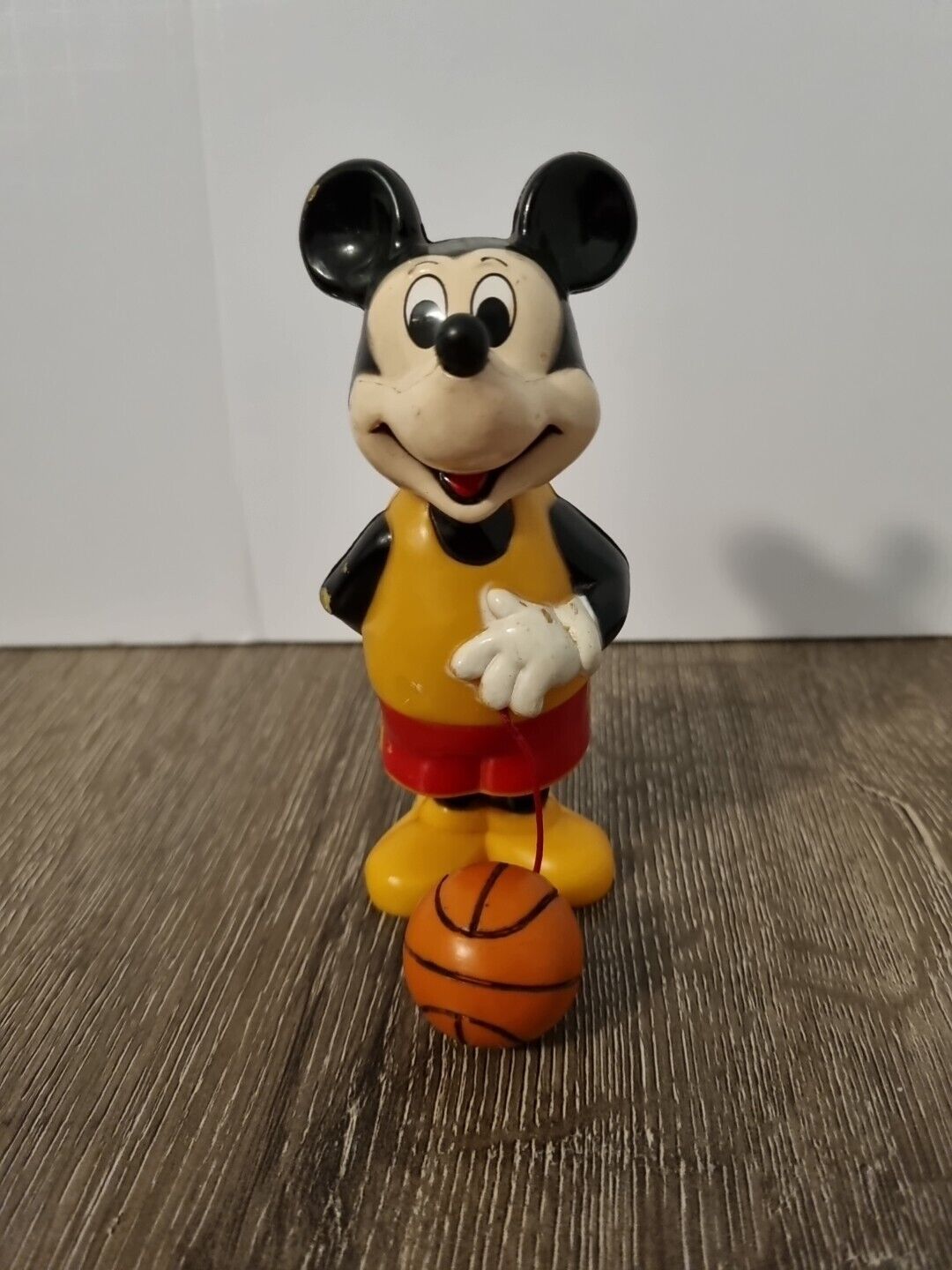 Vintage 1960’s Disney’s Mickey Mouse w/ B-Ball Wind-Up Clockwork Toy | Durham