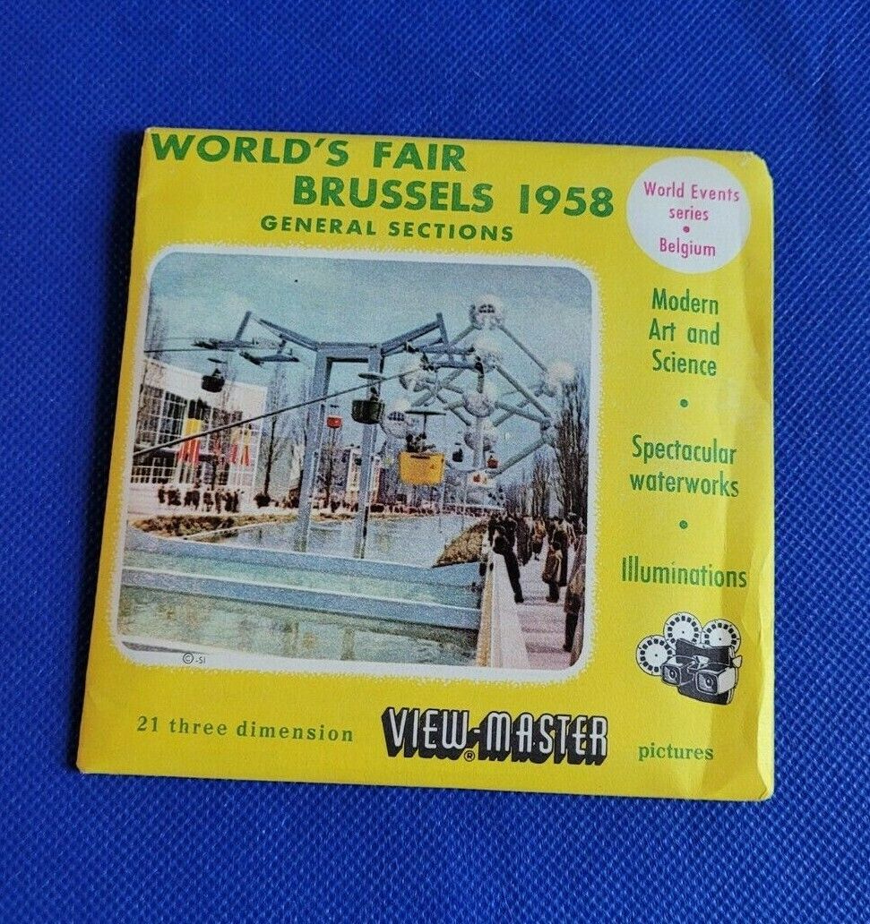 1992 A B & C World\'s Fair Brussels General Belgium 1958 view-master Reels Packet